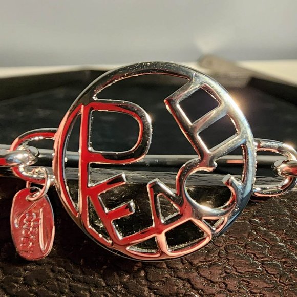 Alexa's Angels Peace Bangle Bracelet - Picture 2 of 4